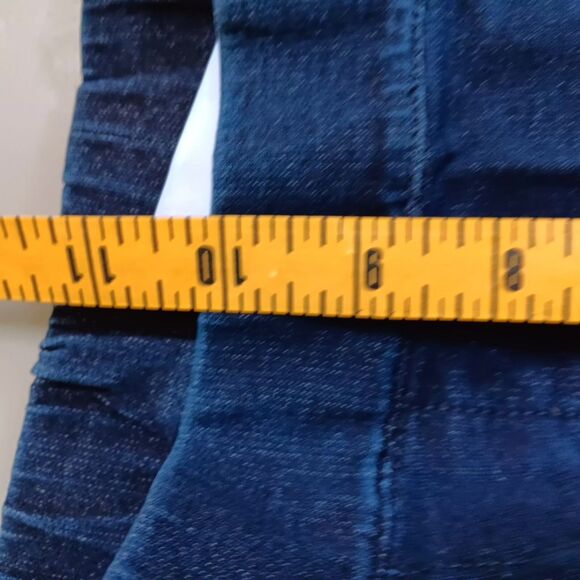 Dream Jeannes by Quacker Factory Wide Leg Crop Jeans Womens Size XXS Blue Denim - Picture 6 of 12